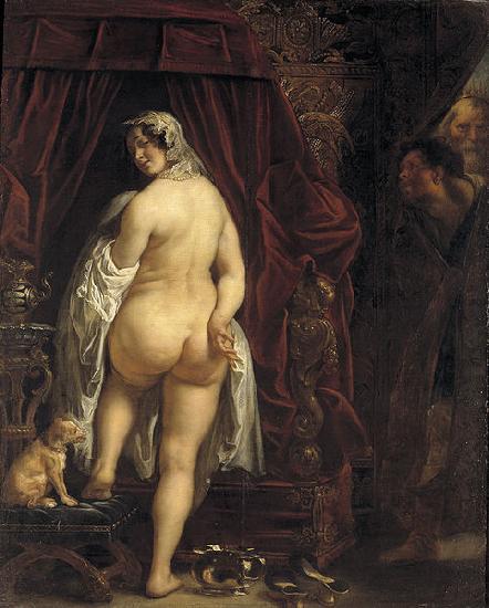 Jacob Jordaens King Candaules of Lydia Showing his Wife to Gyges oil painting picture